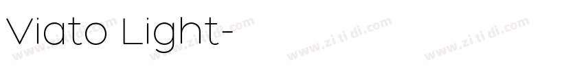 Viato Light字体转换